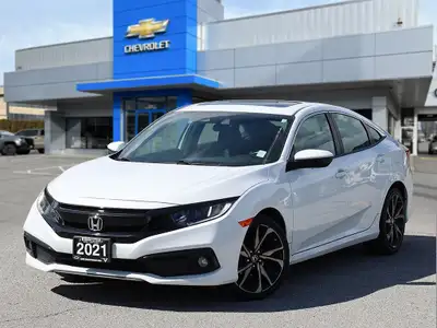 2021 Honda Civic Sedan Sport Sporty styling and everyday reliability come together in this 2021 Hond...