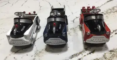 3 Golden Wheel Diecast 1/10 scale Collectible Truck Pedal Car Bundle. Mint. $80 #1 Red Pedal Power C...