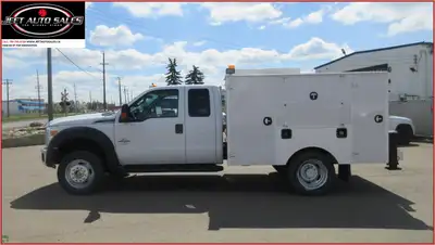 NEW ARRIVAL... 2014 FORD F-550 XLT EXTENDED CAB SERVICE TRUCK AMVIC Licensed Dealership Financing is...
