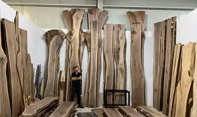 Countertops, bar tops and tables with live edges and epoxy river, View more