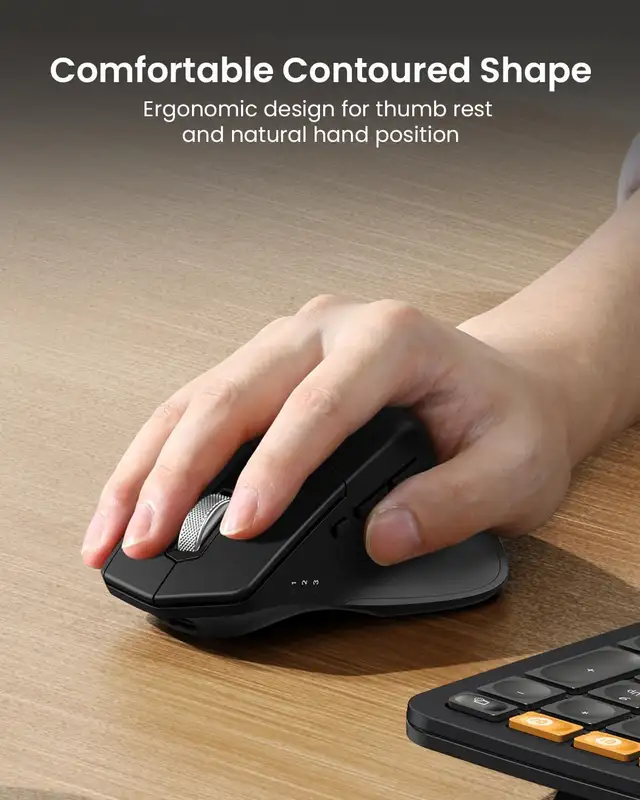Ergonomic Wireless Keyboard Mouse EKM0163013093053441122