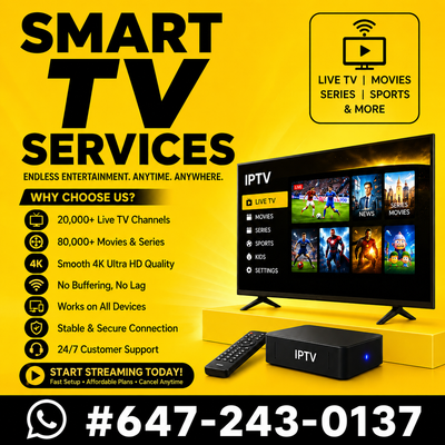 SMART 4K TV - UNLIMITED CHANNELS, View more