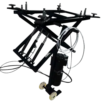 Brand New 6,000 Lbs. Low-Rise Portable Scissor Lift for Cars. The Capital Automotive Equipments PS-2...