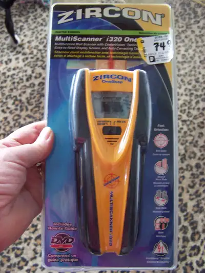 Zircon i320 Multi Scanner Center Finding Stud Sensor w/ DVD, View more