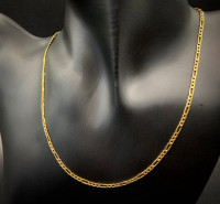 10k Gold 2.5mm Figaro Chain Necklace