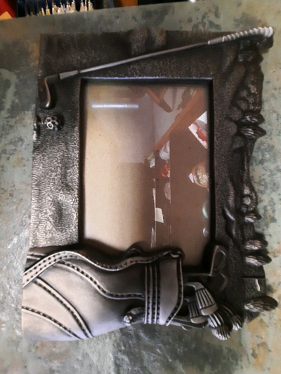 4 X 5 Pewter  golf frame, View more