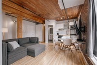Grand studio meublé et rénové - St-Sauveur - GYM - JUILLET