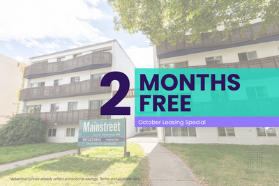 Elbow Mission Apartments is professionally managed by Mainstreet Equity Free Early Move-In! Calgary*...