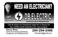 DB Electric: Electrician Contractor in Winnipeg (204-294-2498)
