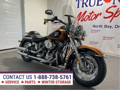 Rare 105th Anniversary Softail Deluxe at True North Motor Sports has just 14,757 miles. Powered by 9...