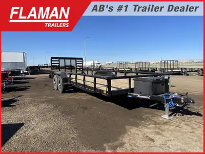 2026 Diamond C 20' Texas Utility Tandem Axle Trailer Color: Onyx Black (2) 6K Straight Axle Electric...