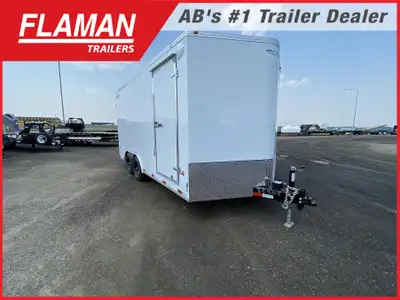 2026 ROYAL 8'X18' ENCLOSED CARGO TRAILER Color: White Length: 16' Straight Wall + 2' V-nose (2) 5200...