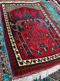 4.2 x 2.10 ft Handmade Afghan rug I Carpet