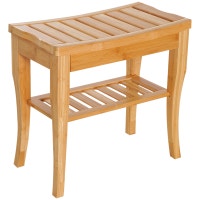 20" Bamboo Shower Bench Bathroom Stool Spa Bath Seat Organizer S City of Toronto Toronto (GTA) Preview
