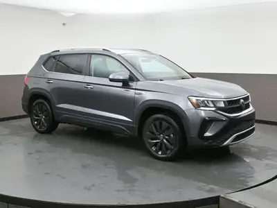 The Volkswagen Taos offers big versatility in a sleek, compact SUV design. With a turbocharged engin...