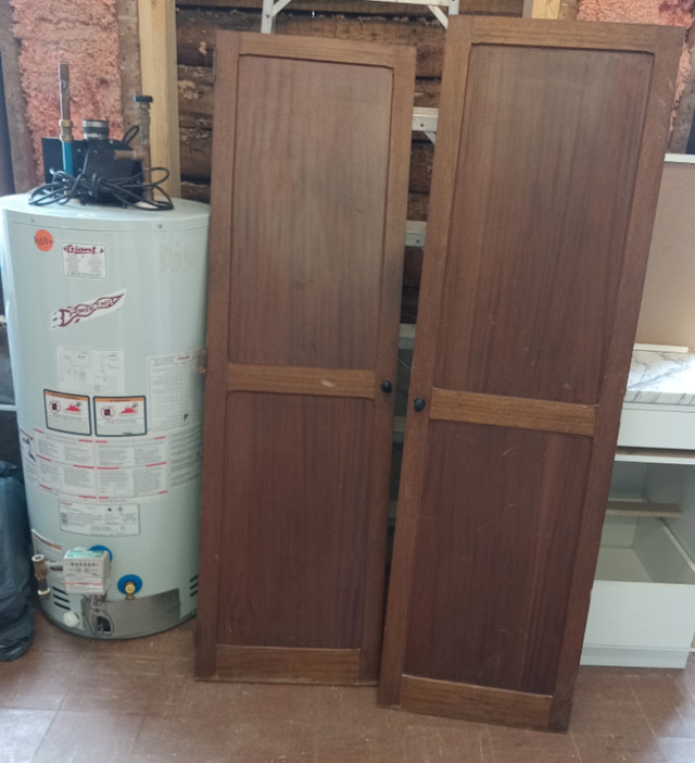 REDUCED! 2 antique wardrobe wood doors in Windows, Doors & Trim in Saint John - Image 2
