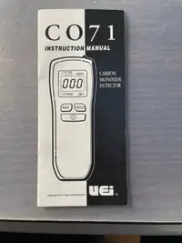 Carbon Monoxide Detector - Bacharach "Snifit"