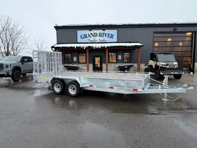 Grand River Trailer Sales Galvanized 5 TON landscape trailer Landscape , cargo , utility Galvanized...