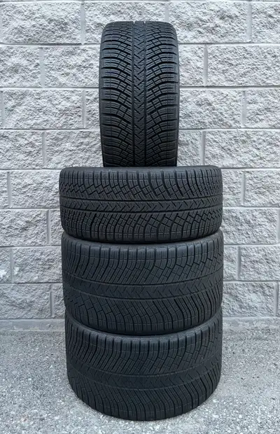 Winter / Snow Michelin Pilot Alpin PA4 N1 Rated Tires. 2x 245 35 20 & 2x 295 30 20 (98%). Fits: Audi...