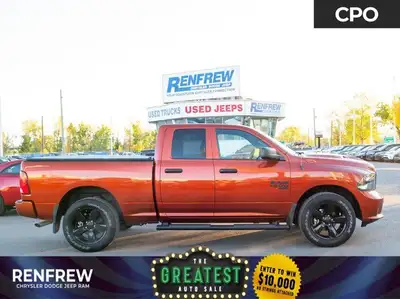 Used 2023 Ram 1500 Classic Express with rare Harvest Sunrise color, Apple CarPlay/Android Auto, heat...