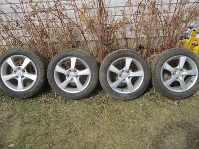 4 Nokian TYRES One all seasons tires. - Tire size is 205/55/16 - Close to new tread remaining; 11/32...