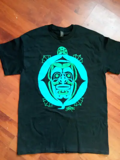 I am a first nations artist from the westcoast. I painted the story of turtle island on canvas and t...