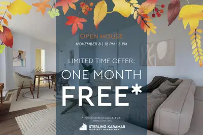 Discover Our Autumn Specials | Enjoy One Month FREE on a 13-Month Lease!* (Select Suites Only) OPEN...