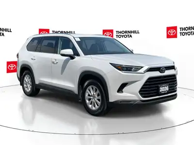 Thornhill Toyota Proudly Presents This White 2026 Toyota Grand Highlander Hybrid with XLE AWD Packag...