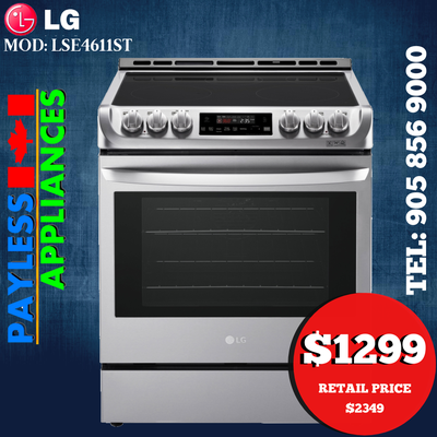 LG Electric Range LSE4611ST 30" Slide In With Convection, View more