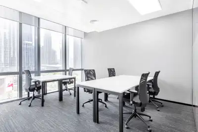 Productive workspace for three that comes with everything taken care of. Make a home for your busine...