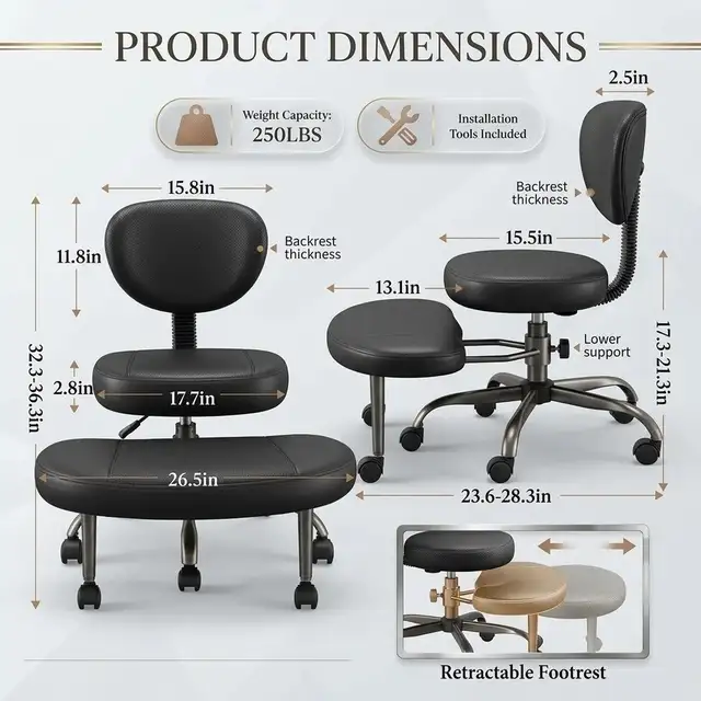 Brand New Ergonomic Cross-Legged Office Chair $79 | Chairs & Recliners ...