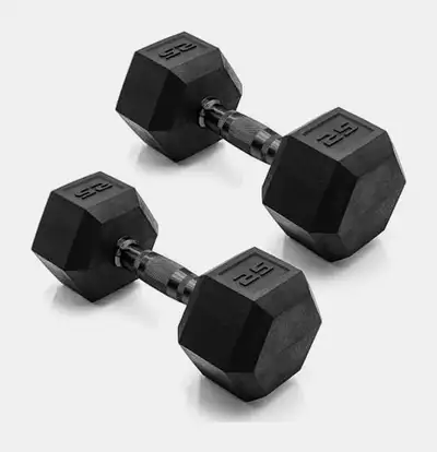 CAP Hex Dumbbell Pair - Coated, Anti-Roll, View more