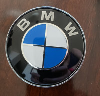 New! BMW 82mm Hood Chrome Roundel Emblem Badge