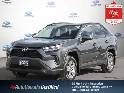 Recent Arrival! Gray 2025 Toyota RAV4 XLE SUNROOF | ALLOYS | AWD AWD 8-Speed Automatic 2.5L 4-Cylind...