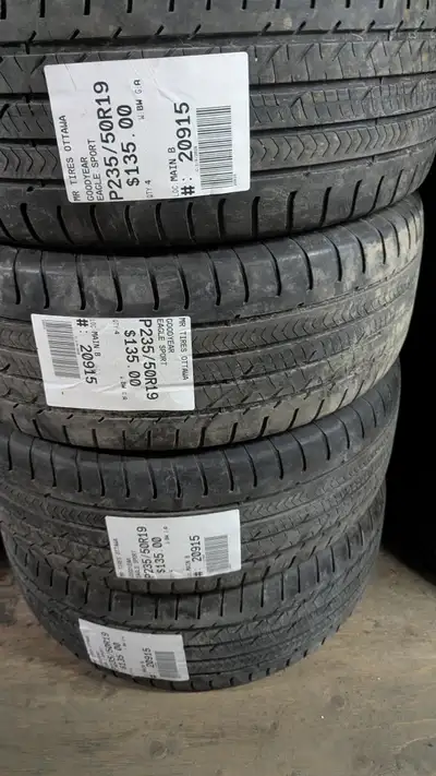SET OF 4X GOODYEAR EAGLE SPORT ALL SEASONTAG # 20915 Size: 235/50/19 235/50/19 Excellent condition P...