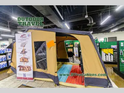 The MALAWI 2.0 trailer tent offers a unique camping experience with its crystal-clear roof and large...