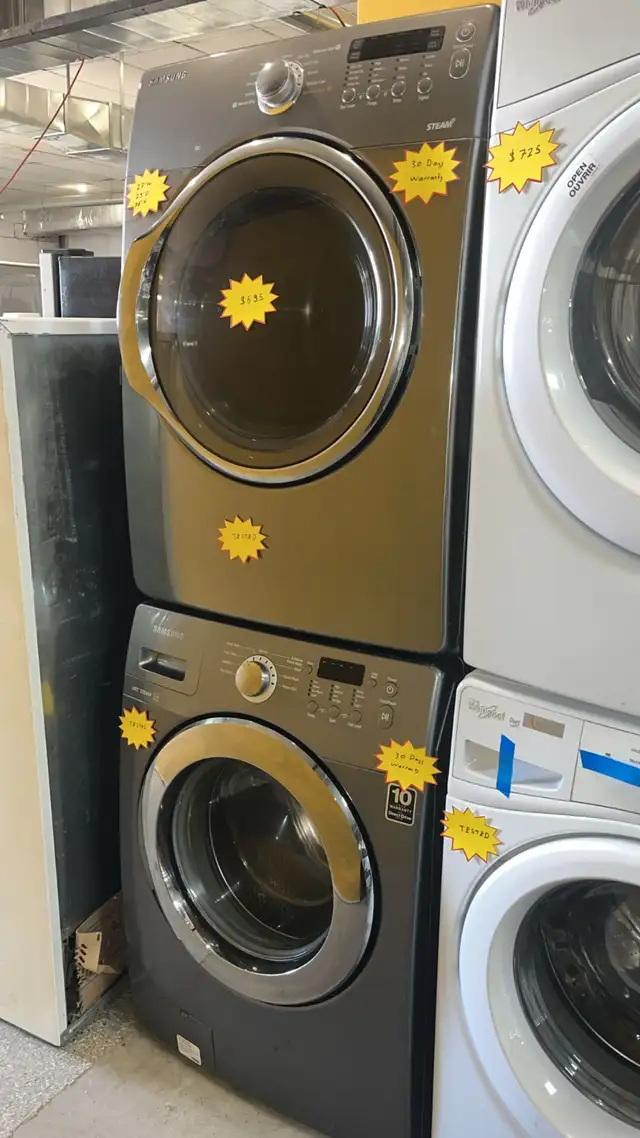 Samsung 27” Stackable Washer Fully Tested  30-Day Warranty in Washers & Dryers in Kitchener / Waterloo - Image 3