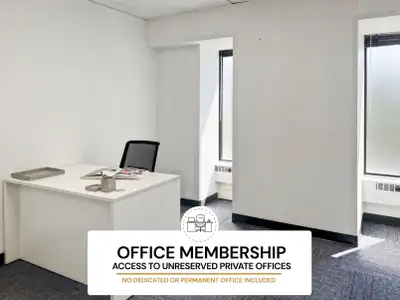 This offer includes access to an unreserved private office. Work from a private, enclosed office whe...