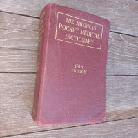 The American Pocket Medical Dictionary  18th Edition  C1946