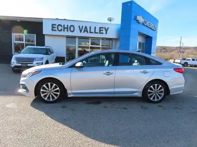 Recent trade in, 2016 Hyundai Sonata Sport Tech, 2.4 L FWD. Comes with cloth with leather Bolster se...