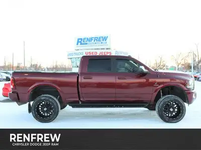 This 2017 Ram 3500 Laramie is a no accidents heavy-duty diesel truck that stands out with a lift kit...