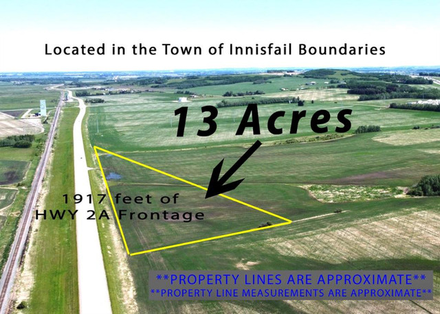 141 & 13 Acres along Highway 2A Innisfail, AB T4G 0A4 in Land for Sale in Red Deer - Image 4