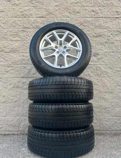 Michelin Latitude X-Ice Winter 235 60 18 Tires mounted on original Volvo XC 60 18 inch rims. Good fo...