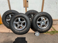 245/75/R16 All-season truck tires on rims