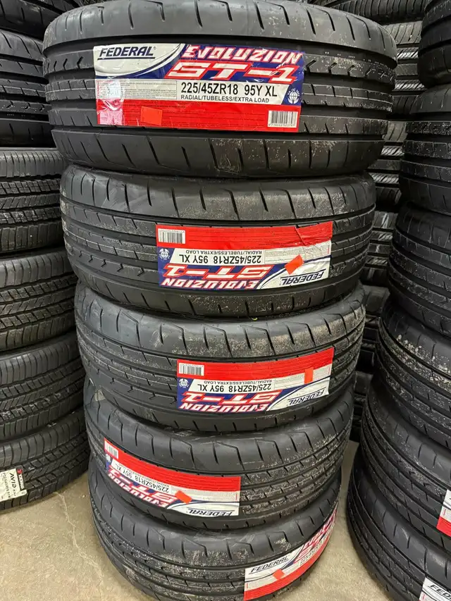 225/45ZR18 FEDERAL EVOLUZION ST-1 SUMMER TIRES! FULL SET PRICE! in Tires & Rims in Markham / York Region - Image 2