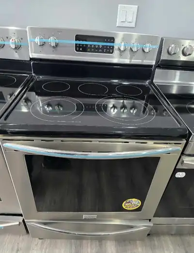 Frigidaire 30" Stainless Steel Electric Ceramic Top Stove Oven, View more
