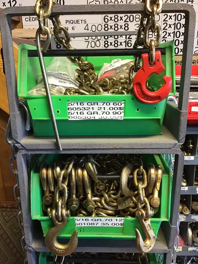 Chaîne en acier galvanisée (5/0 lock) neuve in Other in Drummondville - Image 11