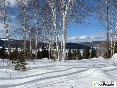 Terrain résidentiel en montagne situé dans un des plus beaux villages du Québec : le village est sit...