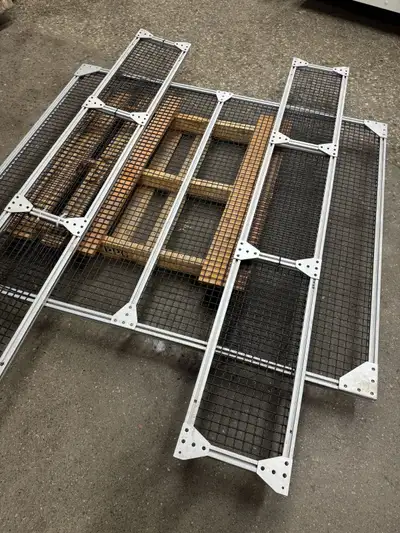 Welded Wire Mesh Screen - Plastic coated, aluminum strut, View more