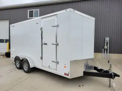 7X16 Haul About Panther Enclosed Tandem Axle Trailer Features: Coated Steel Frame 7'x16' Plus V-nose...